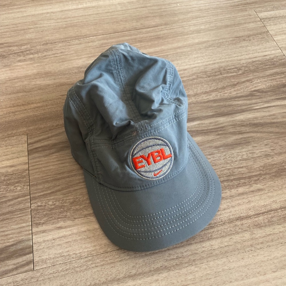 Nike Gray and Orange Athletic Hat